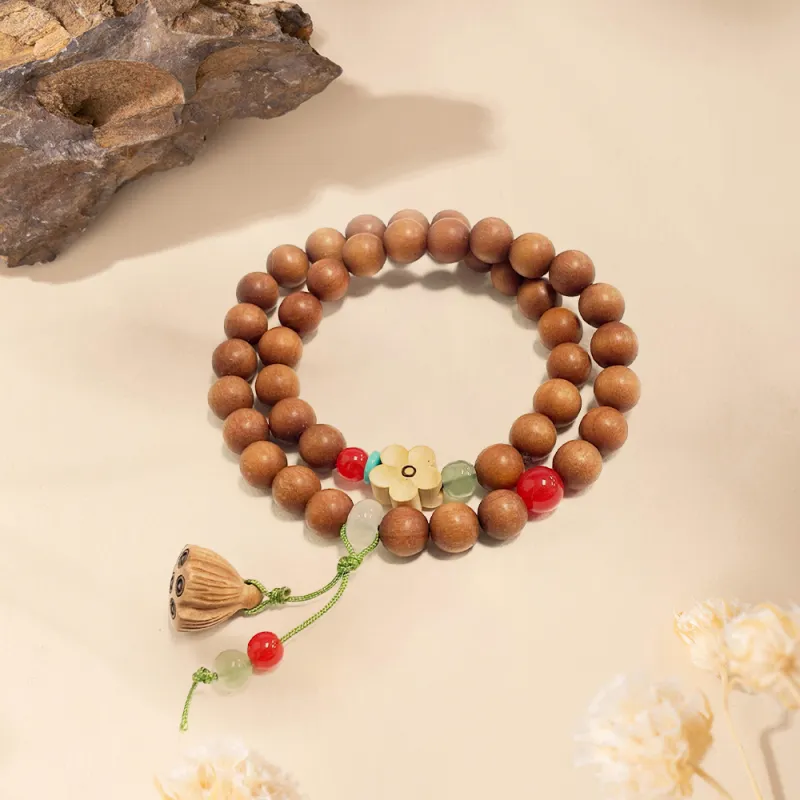 Ryukyu Barbie Sandalwood Bracelets Unisex-3