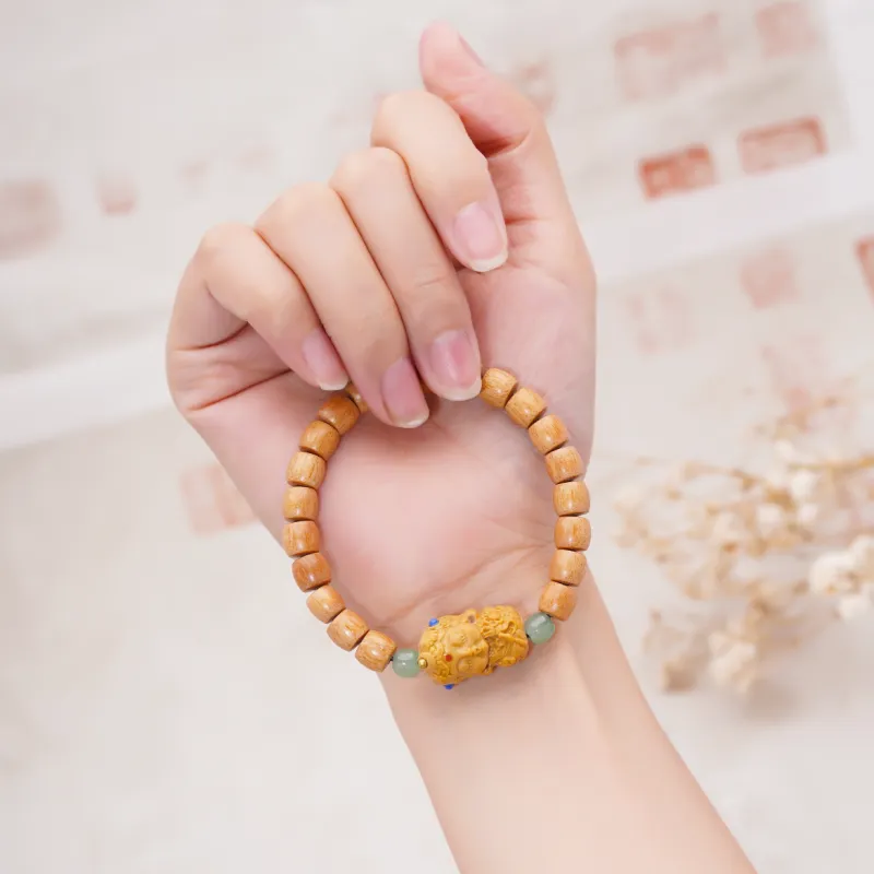 Ryukyu Barbie Sandalwood Bracelets Unisex-4