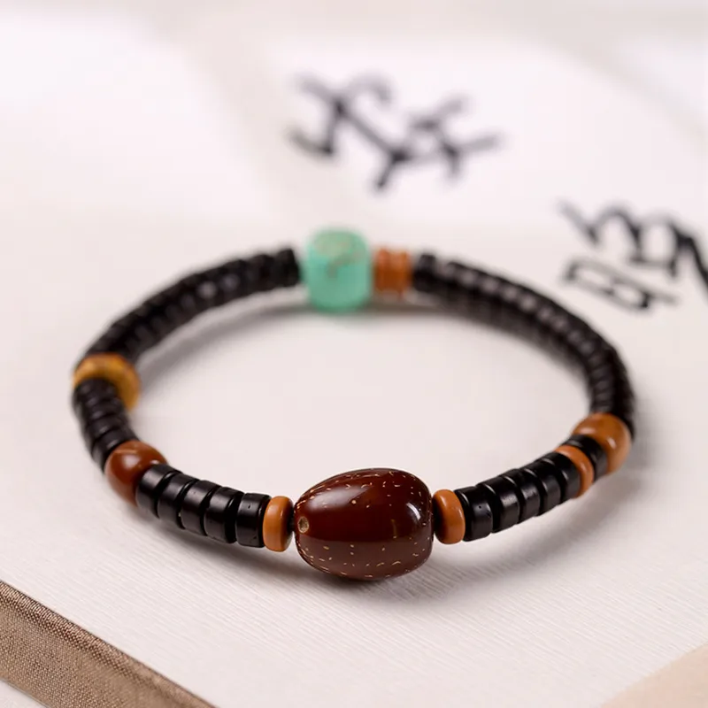 Ryukyu Coconut Shell Beads Bracelets Unisex-4
