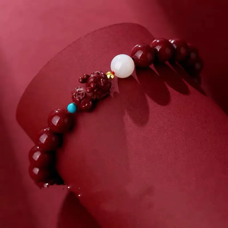 Ryukyu Cinnabar Bracelets Unisex-4