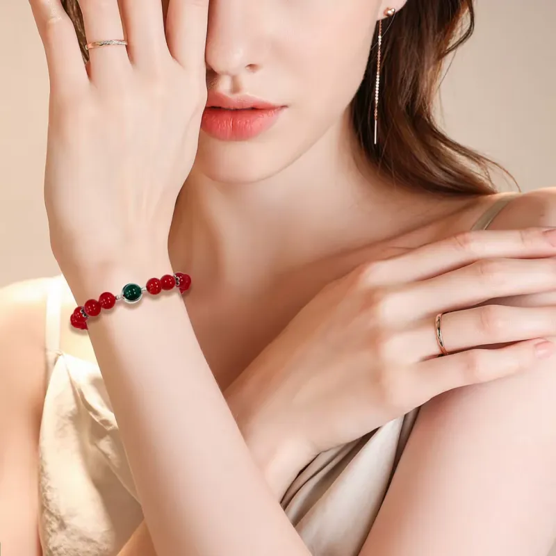 Ryukyu Natural Agate Bracelets Women's-5