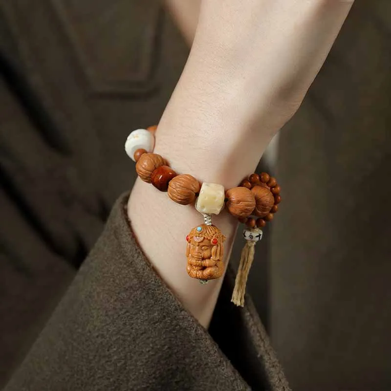 Ryukyu Peach Pits Bracelets Unisex-3