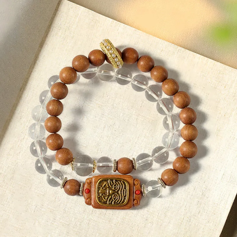 Ryukyu Barbie Sandalwood Wooden Bracelets Unisex-1
