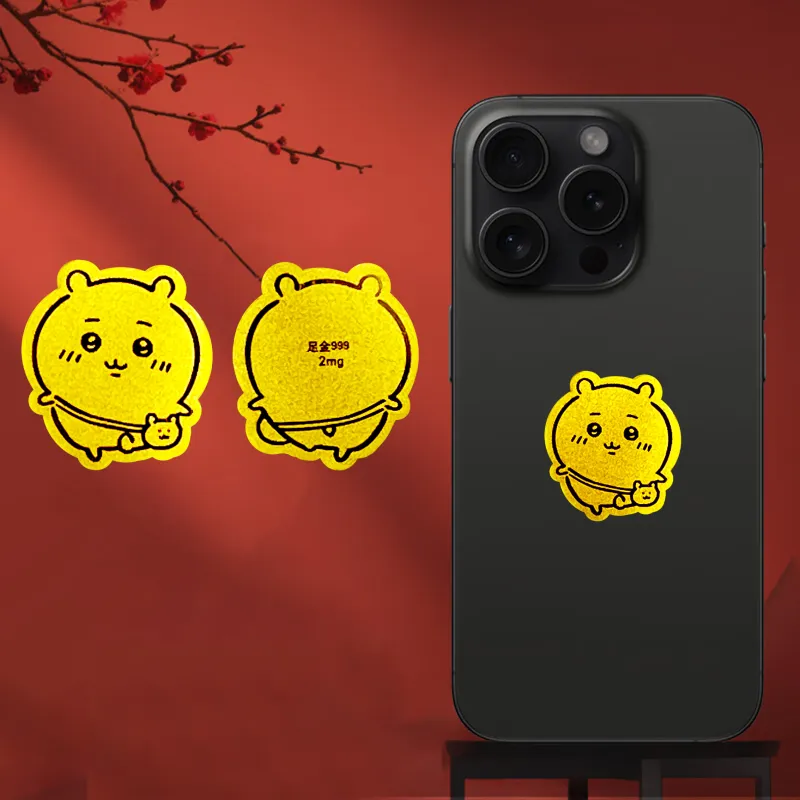 Ryukyu Gold Cell Phone Sticker Unisex-5