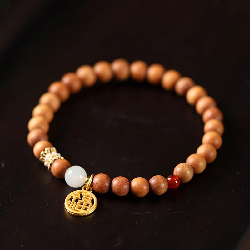 Ryukyu Barbie Sandalwood Bracelets Unisex-5