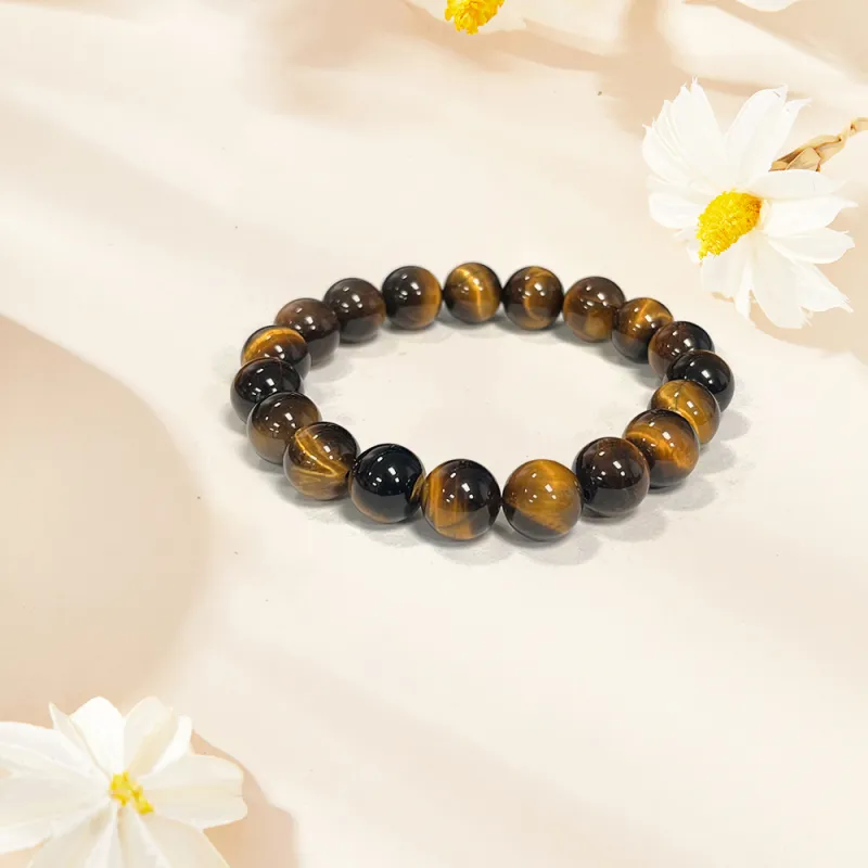 Ryukyu Tiger's Eye Stone Bracelets Unisex-2