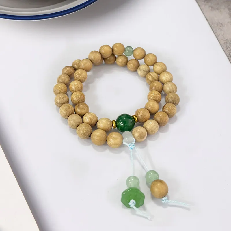 Ryukyu Milky Agarwood Bracelets Unisex-2