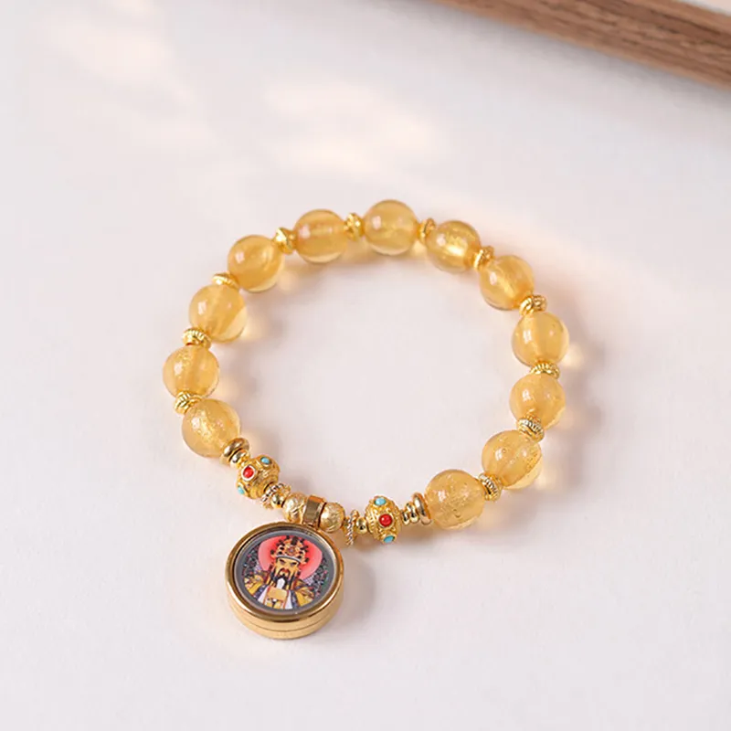 Ryukyu Colored Glaze Jade Bracelets Unisex-3