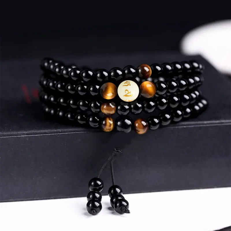 Ryukyu Obsidian Bracelets Unisex-3