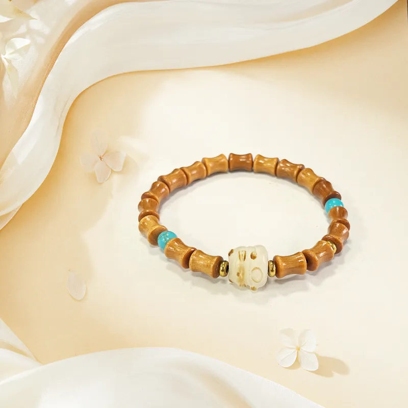 Ryukyu Barbie Sandalwood Bracelets Unisex-2