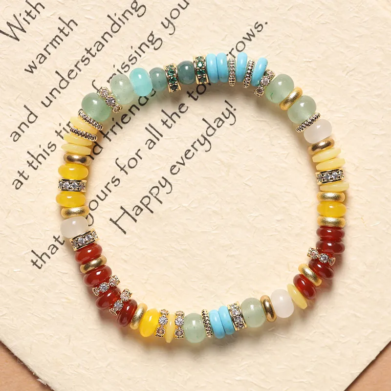 Ryukyu Colored Glaze Bracelets Unisex-3