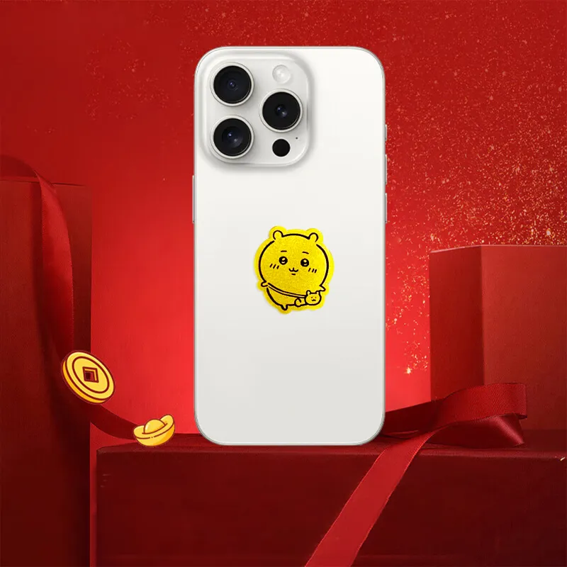 Ryukyu Gold Cell Phone Sticker Unisex-3