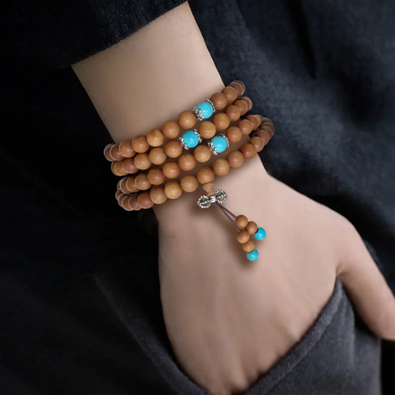Ryukyu Barbie Sandalwood Bracelets Unisex-4