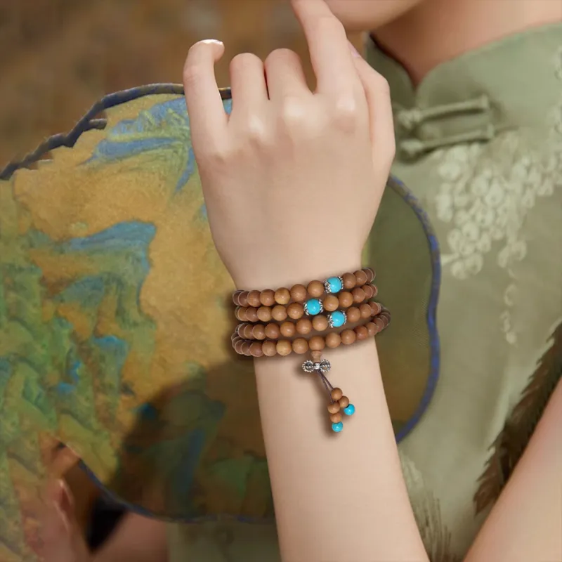 Ryukyu Barbie Sandalwood Bracelets Unisex-5