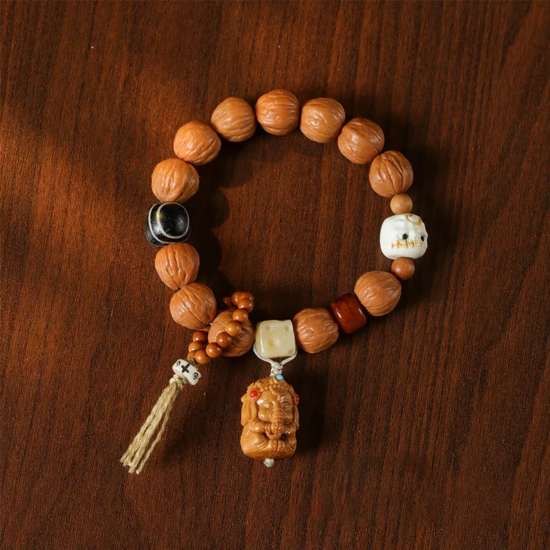 Ryukyu Peach Pits Bracelets Unisex-1