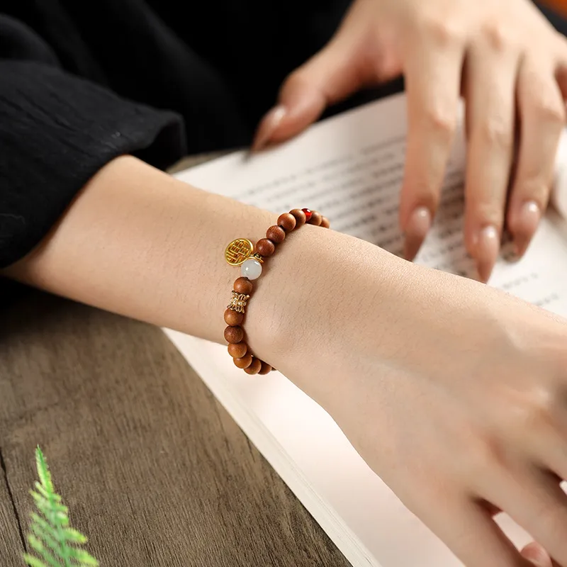 Ryukyu Barbie Sandalwood Bracelets Unisex-4