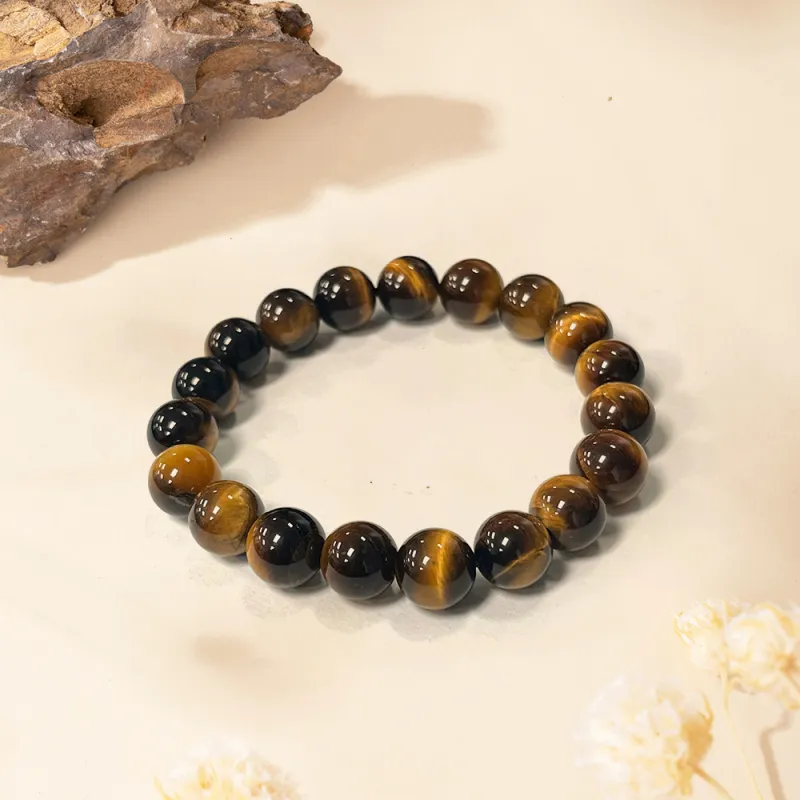 Ryukyu Tiger's Eye Stone Bracelets Unisex-3