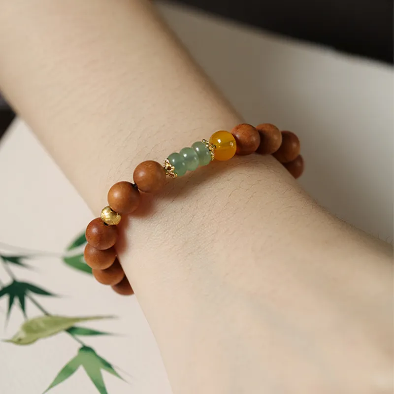 Ryukyu Barbie Sandalwood Bracelets Unisex-4