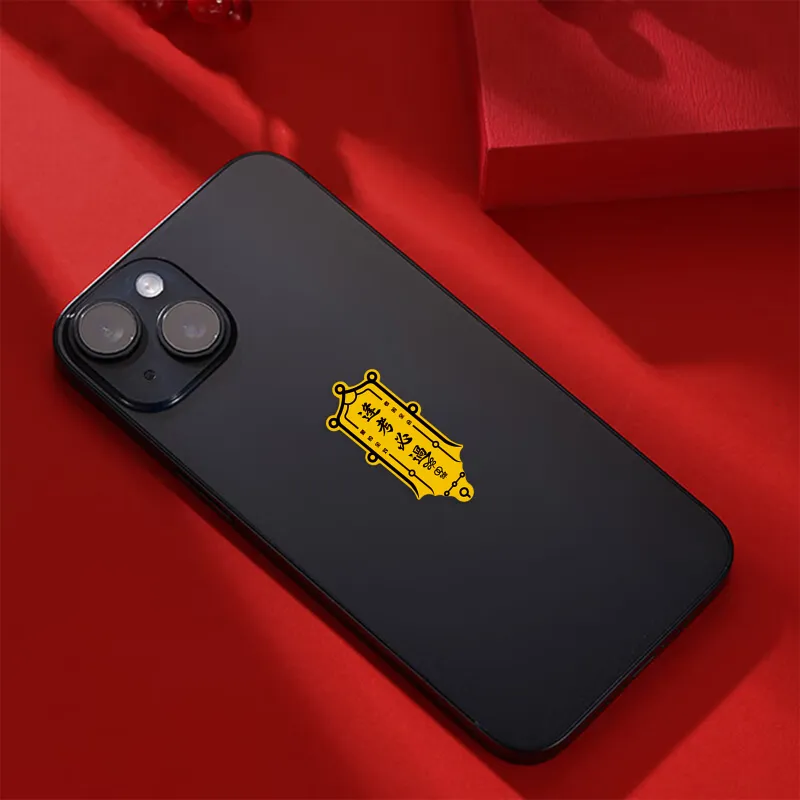 Ryukyu Patch Cell Phone Sticker Unisex-31