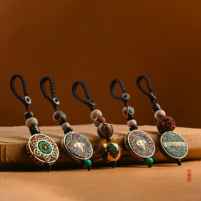 Ryukyu Braided String Keychains Unisex-14