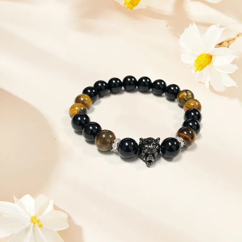 Ryukyu Obsidian Bracelets Unisex-2