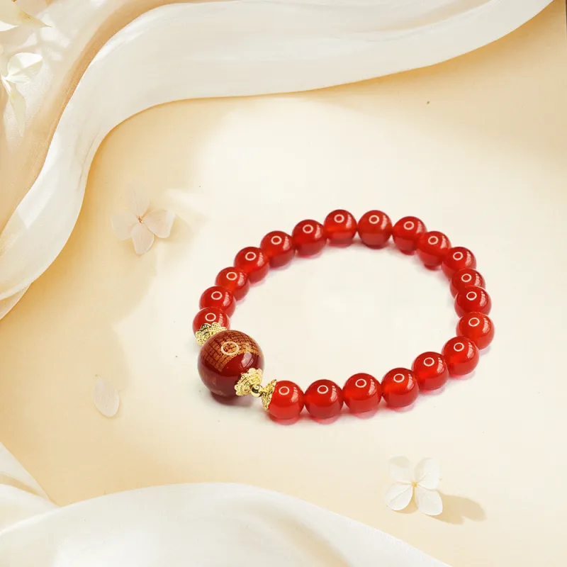 Ryukyu Natural Agate Bracelets Unisex-4