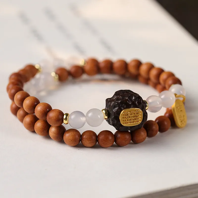 Ryukyu Barbie Sandalwood Bracelets Unisex-2
