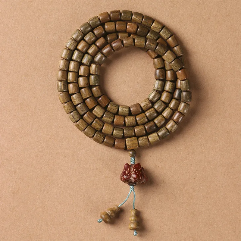 Ryukyu Green Sandalwood Wooden Bracelets Unisex-1