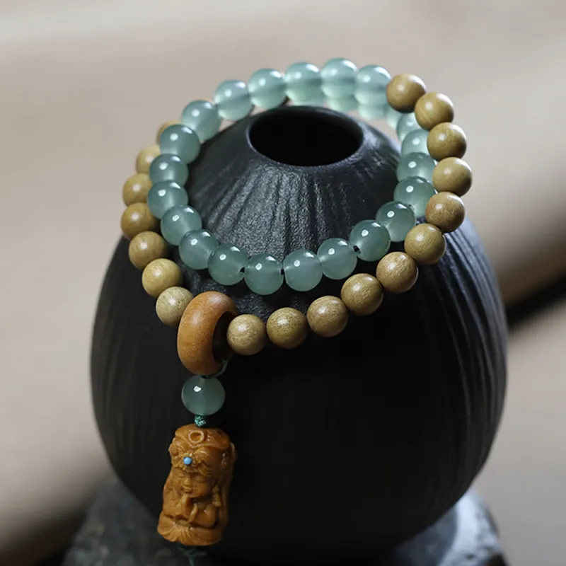 Ryukyu Milky Agarwood Bracelets Unisex-4