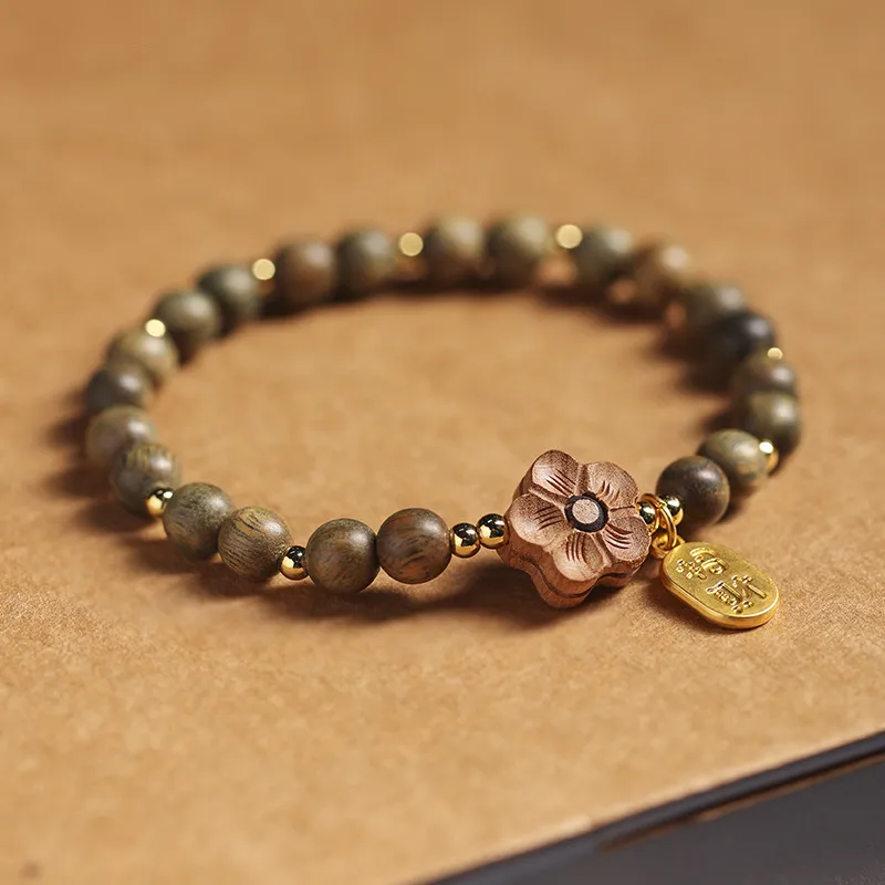 Ryukyu Green Sandalwood Bracelets Unisex-2