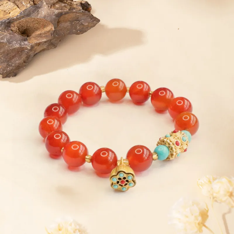 Ryukyu Natural Agate Bracelets Women's-3