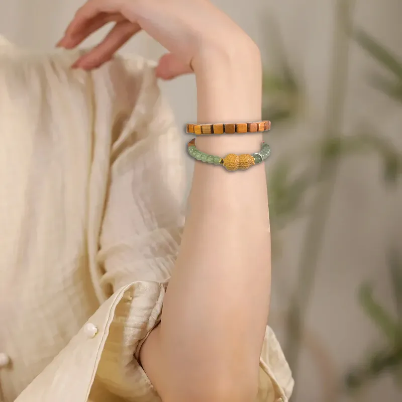 Ryukyu Barbie Sandalwood Bracelets Unisex-6