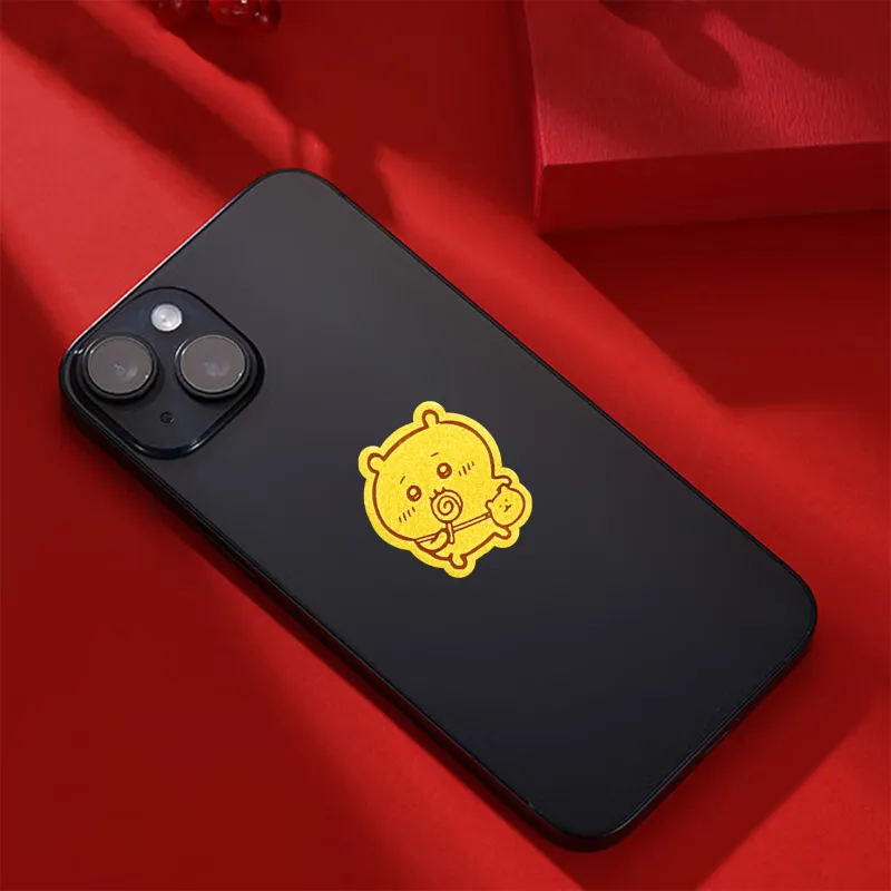 Ryukyu Gold Cell Phone Sticker Unisex-4