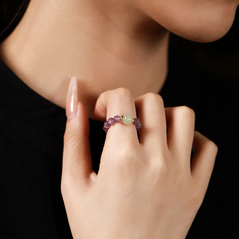 Ryukyu Colored Glaze Rings Unisex-3