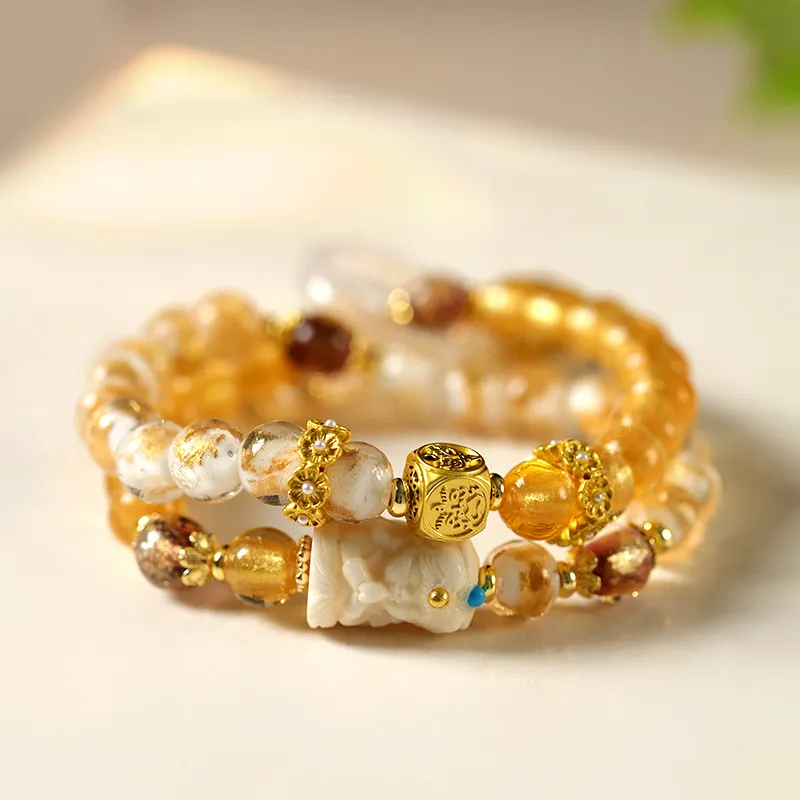 Ryukyu Colored Glaze Bracelets Unisex-3