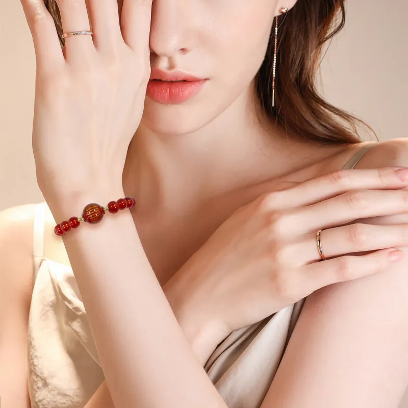 Ryukyu Natural Agate Bracelets Unisex-5