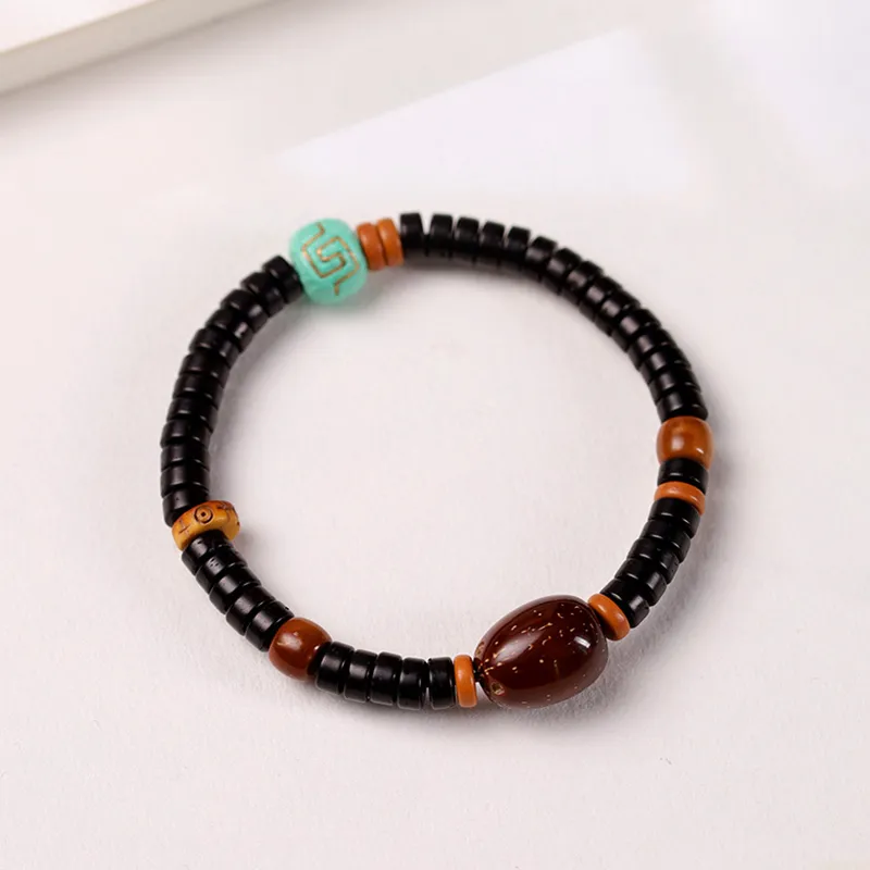 Ryukyu Coconut Shell Beads Bracelets Unisex-2