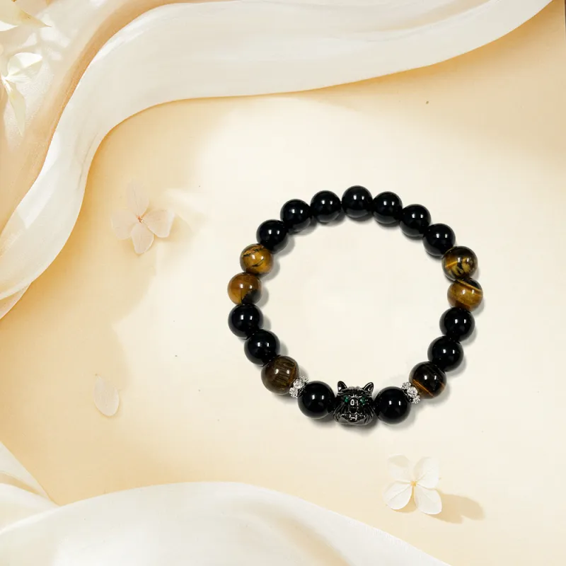 Ryukyu Obsidian Bracelets Unisex-3