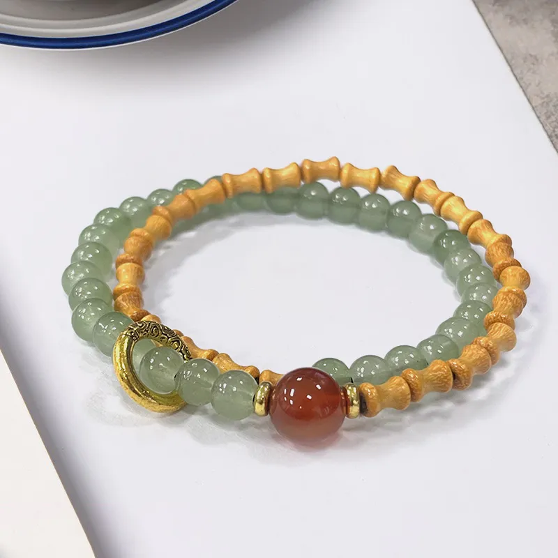 Ryukyu Barbie Sandalwood Bracelets Unisex-2