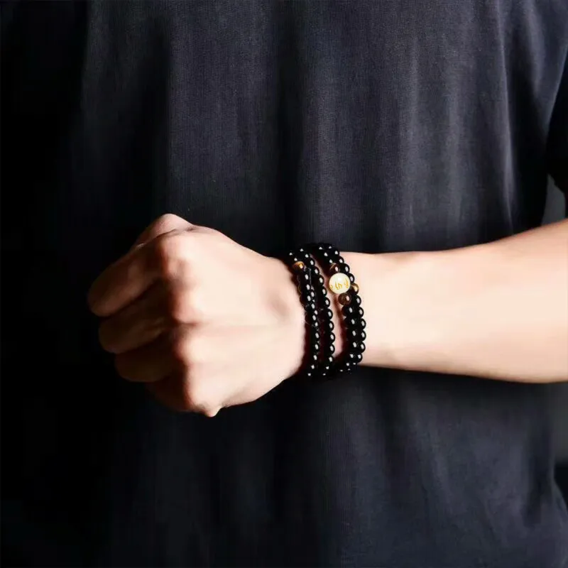 Ryukyu Obsidian Bracelets Unisex-4