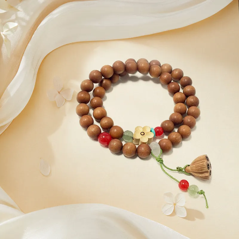 Ryukyu Barbie Sandalwood Bracelets Unisex-4