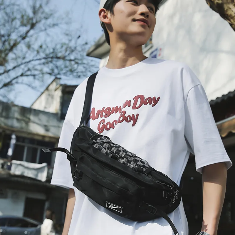 Warrior Nylon Shoulder Bag Unisex Multicolor-2