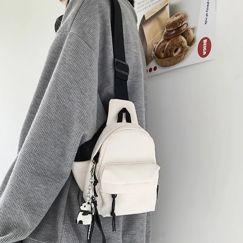 Warrior Nylon Sling Bag Regular Unisex Black/White-6