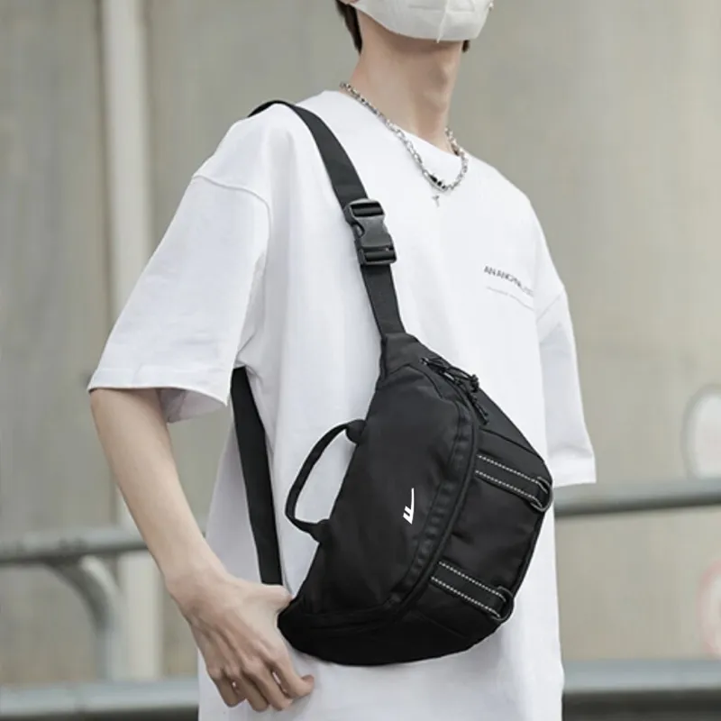 Warrior Nylon Messenger Bag Shoulder Bag Crossbody Bag Sling Bag Regular Unisex White-10