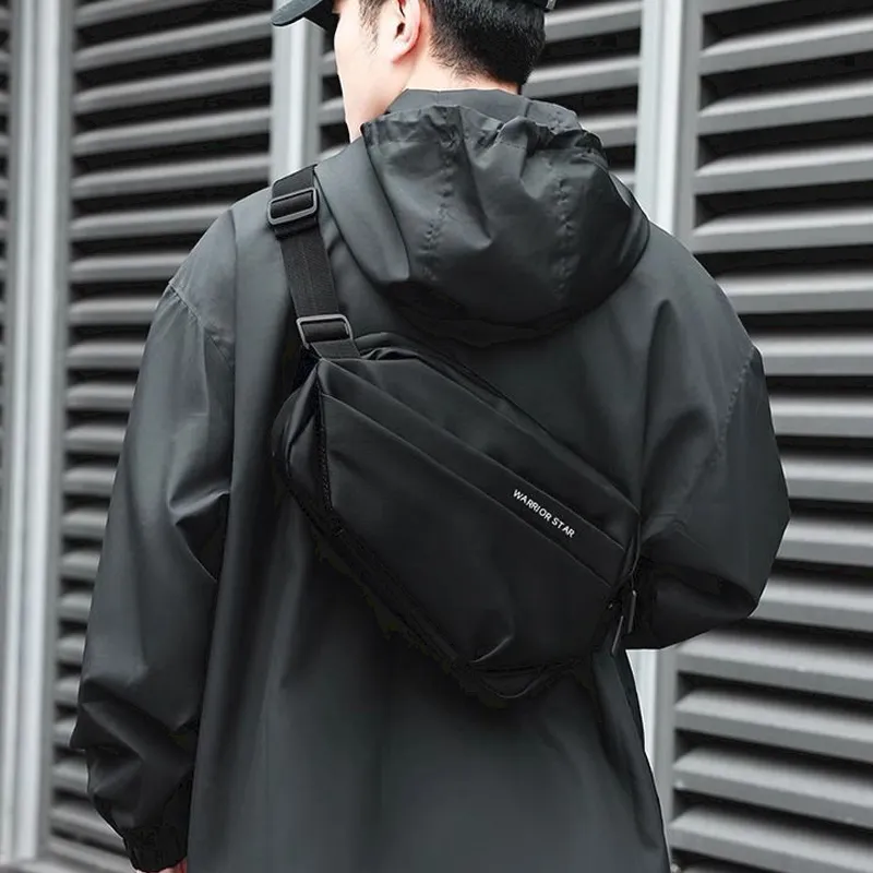 Warrior Oxford Sling Bag Unisex Black-4