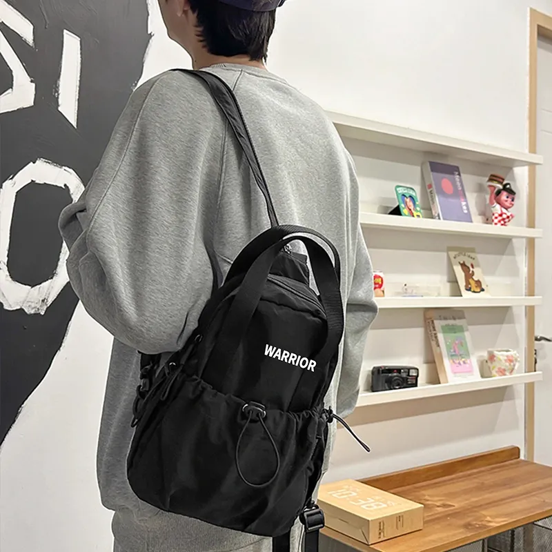 Warrior Nylon Backpack Regular Unisex Black-3