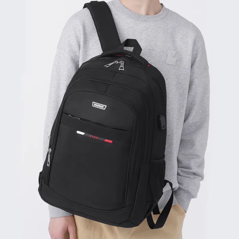 Warrior Fabric Middle School, High School, University Student Lightweight Backpack Tubas Unisex Black-4