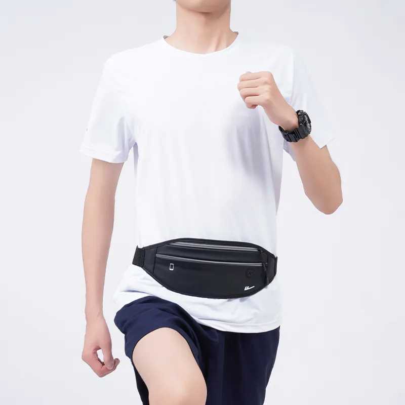 Warrior PU Fanny Pack Regular Unisex Black/White-2