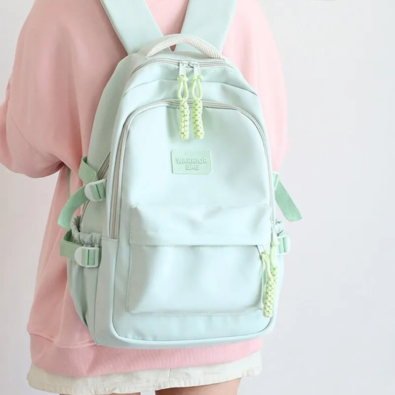 Warrior Nylon Backpack Regular Unisex Green-3