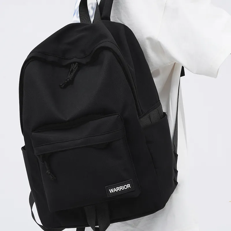 Warrior Nylon Fabric Backpack Unisex Red/Black-3